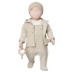 1+ In The FamilyKids 1+ In The Family Baby Aram Bodysuit - Ecru Cream