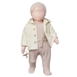1+ In The FamilyKids 1+ In The Family Baby Ayala Hooded Jacket - Ecru Cream