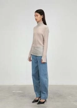 AMOMENTOSheer Turtleneck Pullover - Charcoal 15 AMOMENTOSheer Turtleneck Pullover - Charcoal -Fashion comprehensive store AMOMENTO Sheer Turtleneck Pullover Charcoal 20231006235119 1