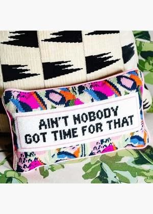 Furbish StudioAin't Nobody Needlepoint Pillow 2 Furbish StudioAin't Nobody Needlepoint Pillow - Image 2