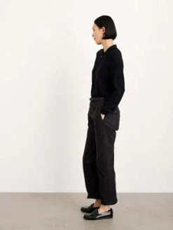 Alex MillAlice Polo Sweater Cotton - Black -Fashion comprehensive store Alex Mill Alice Polo Sweater in Cotton Black 20230826172417 2