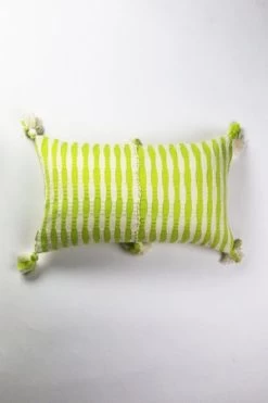 Archive New YorkAntigua Pillow - Lemon Lime/Ivory Stripe -Fashion comprehensive store Archive New York Antigua Pillow Lemon Lime Ivory Stripe 20210216233448 1