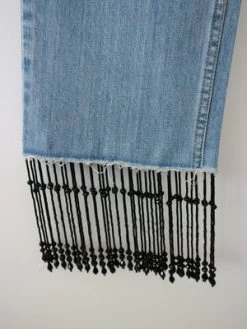 Ashley WilliamsBeaded Trim Classic Jean - Light Denim -Fashion comprehensive store Ashley Williams Beaded Trim Classic Jean 20170503181046 1