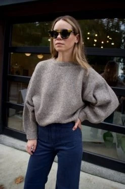 Atelier DelphineBalloon Sleeve Sweater - Deer