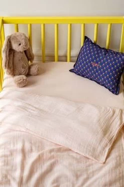 CaramelKids Caramel BABY DUVET COVER 80 X 120 MERCI - ROSE DE BAGATELLE