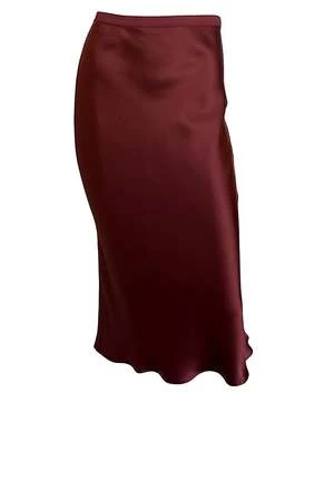 Anine BingBar Silk Midi Skirt - Dark Cherry