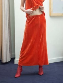 BaserangeOcu Skirt - Rust -Fashion comprehensive store Baserange Ocu Skirt Rust 20230401040933 1