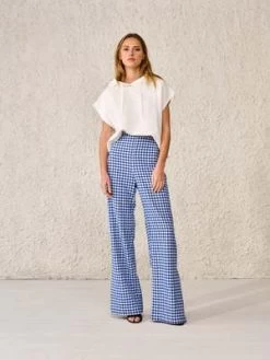 BelleroseDavy Pants - Blue Check