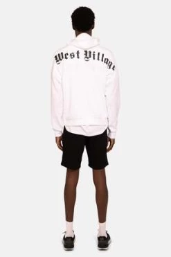 Blue&CreamMens West Village Hoodie - White -Fashion comprehensive store Blue Cream Mens West Village Hoodie White 20230128033307 2