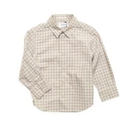 Arch & Linekids Arch & Line Butter Check Shirt - Light Grey