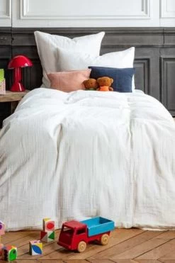 CaramelKids Caramel CHILD DUVET COVER 140 X 200 -MERCI - BLANC DE MEUDON -Fashion comprehensive store CHILD DUVET COVER 140 X 200 MERCI BLANC DE MEUDON 20230915103851 2