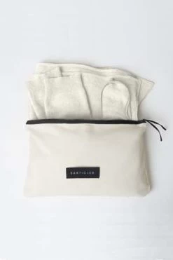 SanticlerCLOUD NINE CASHMERE TRAVEL SET - SUGAR