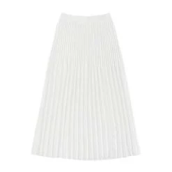 Ali GoldenCOTTON/WOOL PLEATED MIDI SKIRT - BONE -Fashion comprehensive store COTTON WOOL PLEATED MIDI SKIRT BONE 20230829000619 2