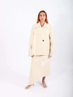 CalcaterraDouble Caban Coat - Ecru -Fashion comprehensive store Calcaterra Double Caban Coat Ecru 20231020154756 1