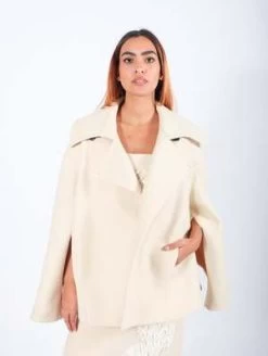 CalcaterraDouble Caban Coat - Ecru -Fashion comprehensive store Calcaterra Double Caban Coat Ecru 20231020154757 1
