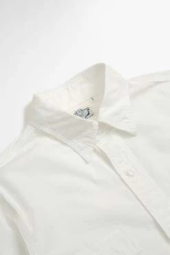 OrslowChambray Work Shirt - White -Fashion comprehensive store Chambray Work Shirt White 20221219104737 2