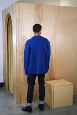 Country Of OriginKnitted Chore Coat - Dearne Blue -Fashion comprehensive store Country of Origin Knitted Chore Coat Dearne Blue 20231102022840 1