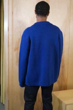 Country Of OriginKnitted Chore Coat - Dearne Blue -Fashion comprehensive store Country of Origin Knitted Chore Coat Dearne Blue 20231102022841