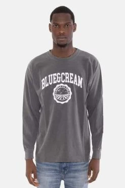 Blue&CreamCradle To The Grave Long Sleeve - Black