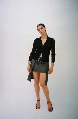 Maryam Nassir ZadehCul De Sac Skirt - Gray