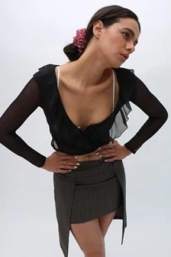 Maryam Nassir ZadehCul De Sac Skirt - Gray -Fashion comprehensive store Cul De Sac Skirt 20230717035232 1