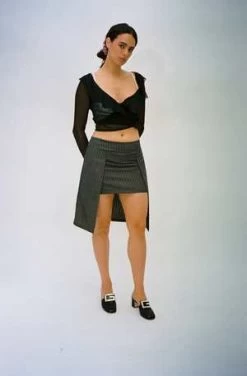 Maryam Nassir ZadehCul De Sac Skirt - Gray -Fashion comprehensive store Cul De Sac Skirt 20230717035233 1