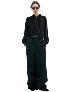 Doubletcrystal-cut Hoodie - Brown