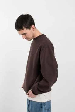 CalculusGarment Dyed Crewneck - Chocolate Brown