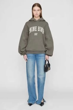 Anine BingHarvey Sweatshirt - Dusty Olive