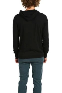 Blue&CreamHenley Hoodie - Black 6 Blue&CreamHenley Hoodie - Black -Fashion comprehensive store Henley Hoodie Black 20221011054028 1