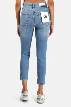 RE/DONEHigh Rise Ankle Crop Jean - Worn Indigo -Fashion comprehensive store High Rise Ankle Crop Jean Worn Indigo 20220811075151 1