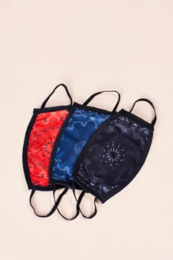 JACK + MULLIGANJACK + MULLIGAN Reusable Fabric Face Paisley Bandana Mask