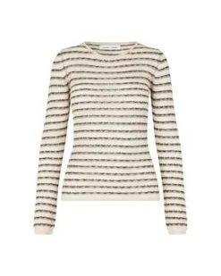 SAMSØE SAMSØE Samsøe & SamsøeJersey Marie Crew Neck - Major Brown Stripe