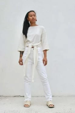 Citizens Of HumanityJolene High Rise Straight - White Out