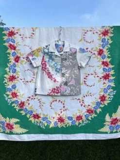 CarleenJames Tablecloth Shirt Size 45