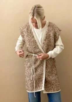 Local ShadeKnit Weave Vest - Praline