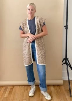 Local ShadeKnit Weave Vest - Praline -Fashion comprehensive store Knit Weave Vest Praline 20231009221735 1