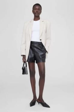 Anine BingKoa Vegan Leather Short - Black