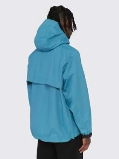 And WanderLoose Fitting Rain Jacket - Light Blue -Fashion comprehensive store Loose Fitting Rain Jacket 20231102020435 3