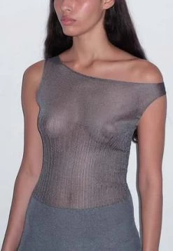 Paloma WoolLunes Dress - Dark Grey -Fashion comprehensive store Lunes Dress Dark Grey 20231031150353