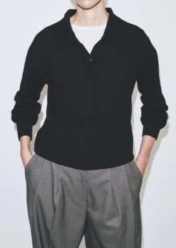 Mijeong ParkCashmere Blend Polo Sweater - Black