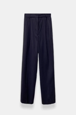 Officine GeneraleNew Sophie Pin Stripe Pant - Navy/White
