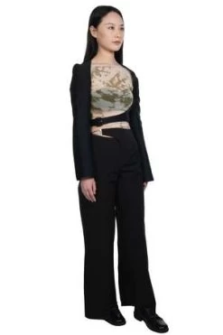 Oude WaagWaist Tie Deconstructed Jacket - Black -Fashion comprehensive store Oude Waag Waist Tie Deconstructed Jacket Black 20230523181551