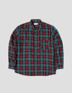 Kapatid NYCWide Shirt - Turquoise Blue/Red Plaid