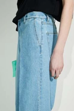 Christian WijnantsPelana Wide Leg Denim Trousers With Crease - Light Blue -Fashion comprehensive store Pelana Wide Leg Denim Trousers with Crease Light Blue 20220721210741 1