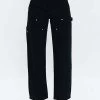 PistolaLexi Carpenter Mid-rise Straight Pants - Coal