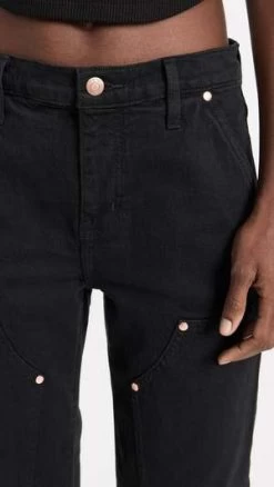 PistolaLexi Carpenter Mid-rise Straight Pants - Coal -Fashion comprehensive store Pistola LEXI CARPENTER Mid rise Straight Pants Coal 20230907224855 2