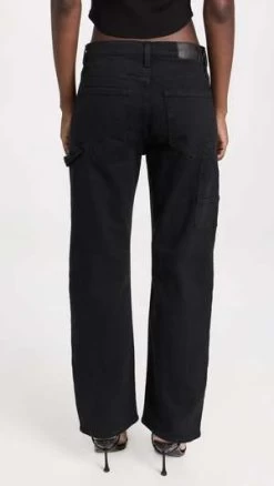 PistolaLexi Carpenter Mid-rise Straight Pants - Coal -Fashion comprehensive store Pistola LEXI CARPENTER Mid rise Straight Pants Coal 20230907224855