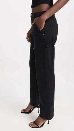 PistolaLexi Carpenter Mid-rise Straight Pants - Coal -Fashion comprehensive store Pistola LEXI CARPENTER Mid rise Straight Pants Coal 20230907224855 3