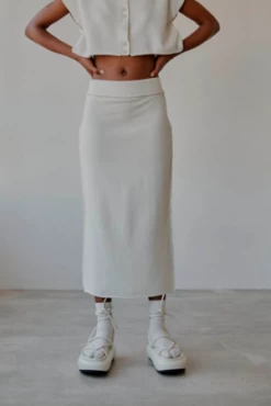 RusEnpitsu Skirt - Chalk